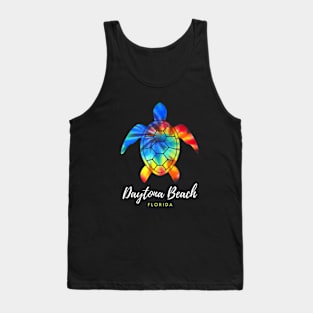 Daytona Beach Florida Sea Turtle Conservation Tie Dye Tank Top